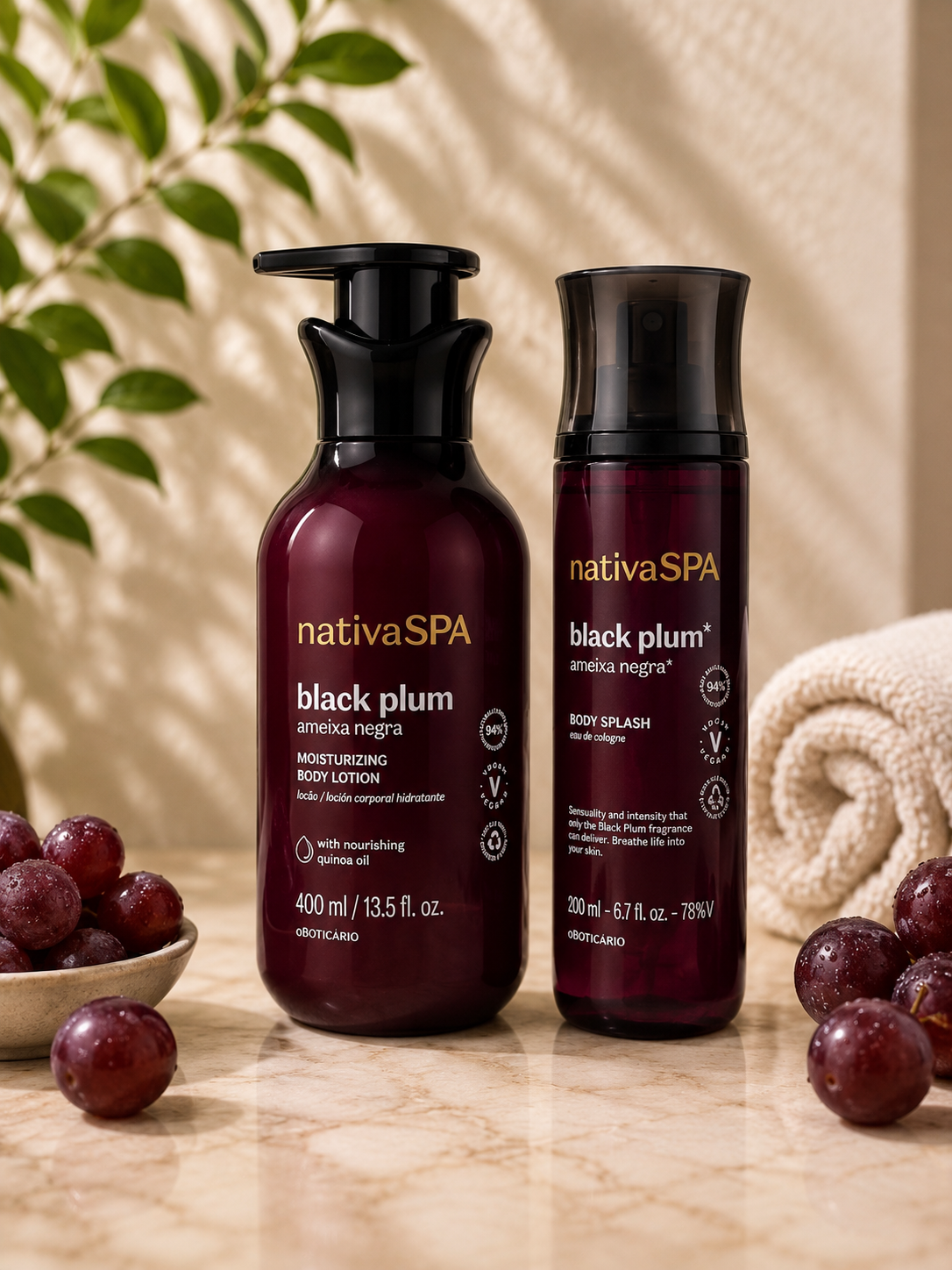 Black Plum - Duo lotion Corps & Body splash
