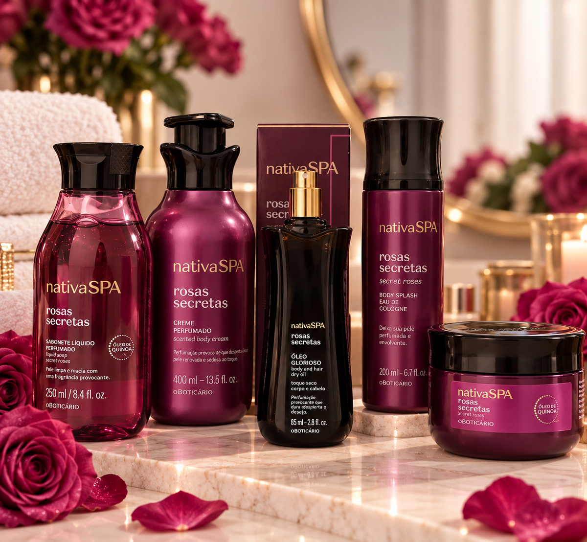 Nativa SPA Rosas Secretas – Collection Complète Corps & Cheveux