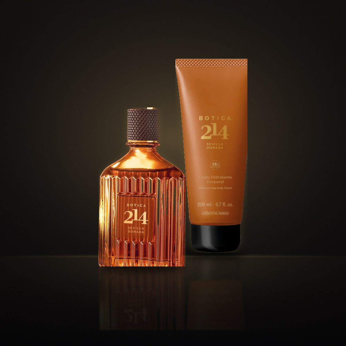 Duo Botica 214 Sevilla Dorada Homme – Eau de Parfum 90 ml & Lotion Corps 200 ml – Baddies Homme