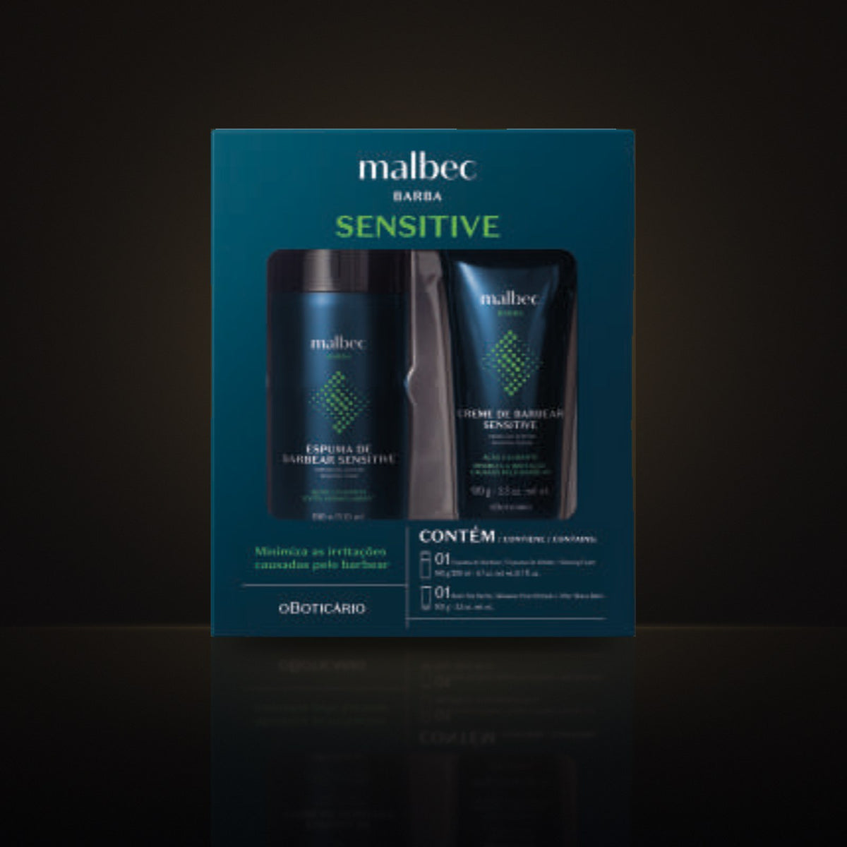Malbec – Kit Soins Sensibles (Mousse à raser 200 ml + Baume après-rasage 100 g) – Baddies Homme