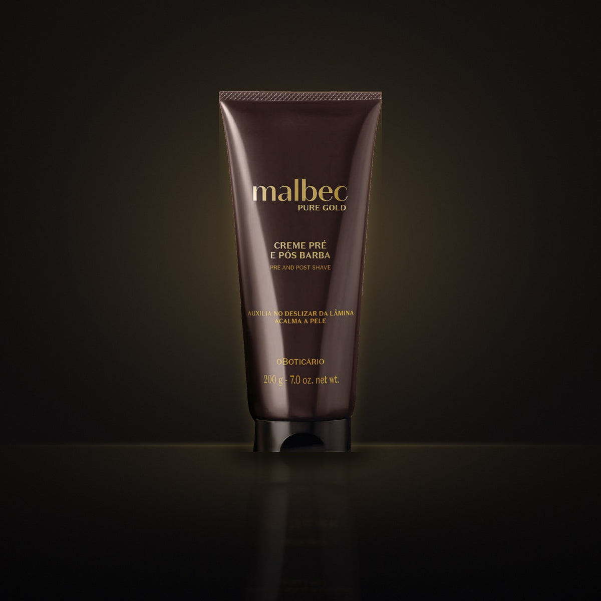 Malbec Pure Gold – Crème Avant et Après-Rasage 200 g – Baddies Homme