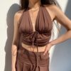 Elegent Sexy Baddie Halter Top