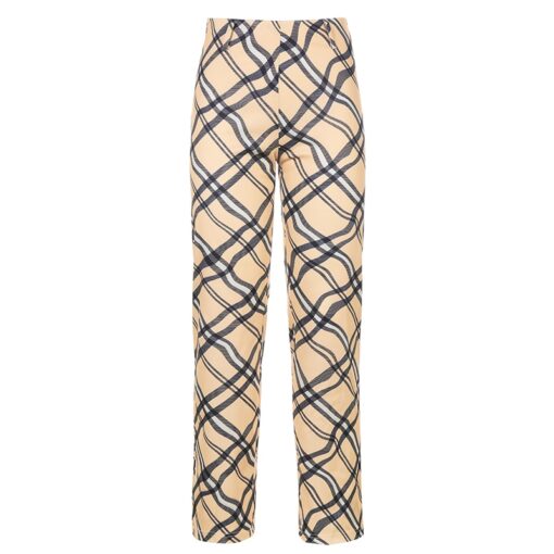 Baddie Checkered Print High Waist Streetwear Pant