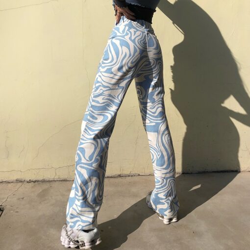 Baddie Zebra Print Casual High Waist Streetwear Pant