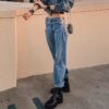 High Street Chains High Waist Baddie Jean