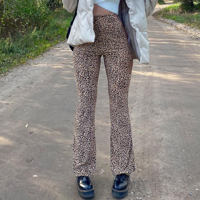 Baddie Skinny Long Leopard Print Pant