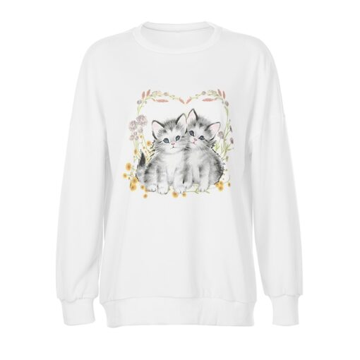 Sweet Cat Baddie Oversized Sweatshirt
