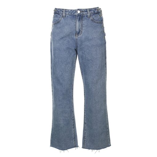 High Street Chains High Waist Baddie Jean