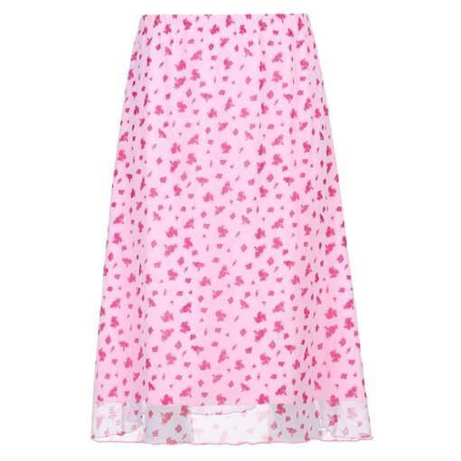 Baddie Floral Print High Waist Midi Skirt