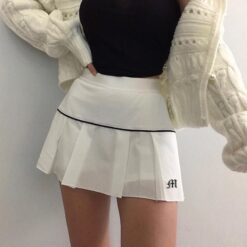 Sport Baddie Preppy Style Pleated Skirt