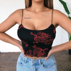 Dragon Print Sexy Baddie Cami Top