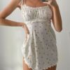 Baddie Floral Printed Spaghetti Strap Dress