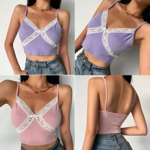 Lace Sexy Summer Baddie Crop Top (Many Colors)
