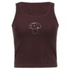 Baddie Print Mushroom Brown Baddie Tank Top