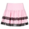 Baddie Vintage Lace Baddie Harajuku Pleated Skirt