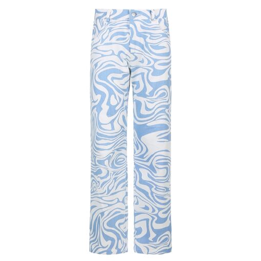 Baddie Zebra Print Casual High Waist Streetwear Pant