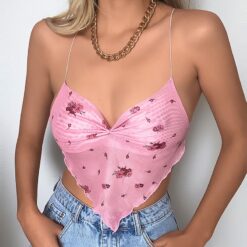 Sweet Baddie Summer Backless Cropped Cami Top