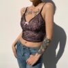 Frill Lace Sexy Baddie Cami Top