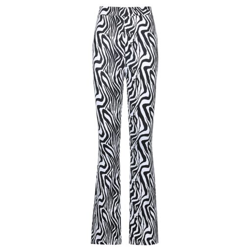 Baddie Zebra Print Vintage Flare Pant