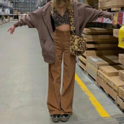 Baddie 90s Aesthetic Corduroy Pant