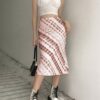 Tie Dye Print Mid Length Casual Baddie Skirt