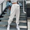 Baddie Letter Print Casual Sweatpant